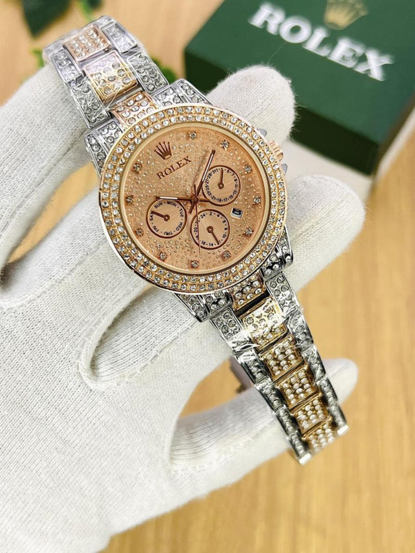 Rolex Ladies Watch (Fully stone covered)