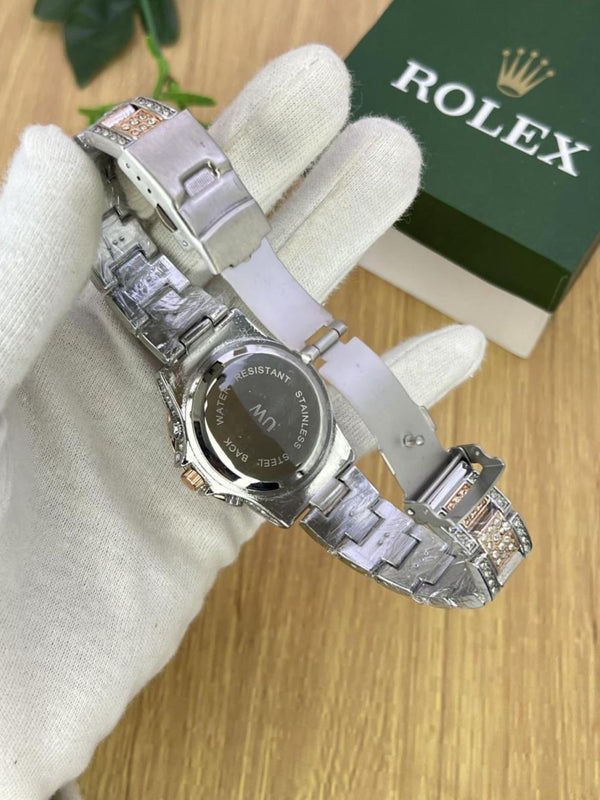 Rolex Ladies Watch (Fully stone covered)