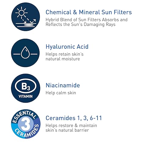 CeraVe Hydrating Sheer Sunscreen SPF 30 for Face and Body